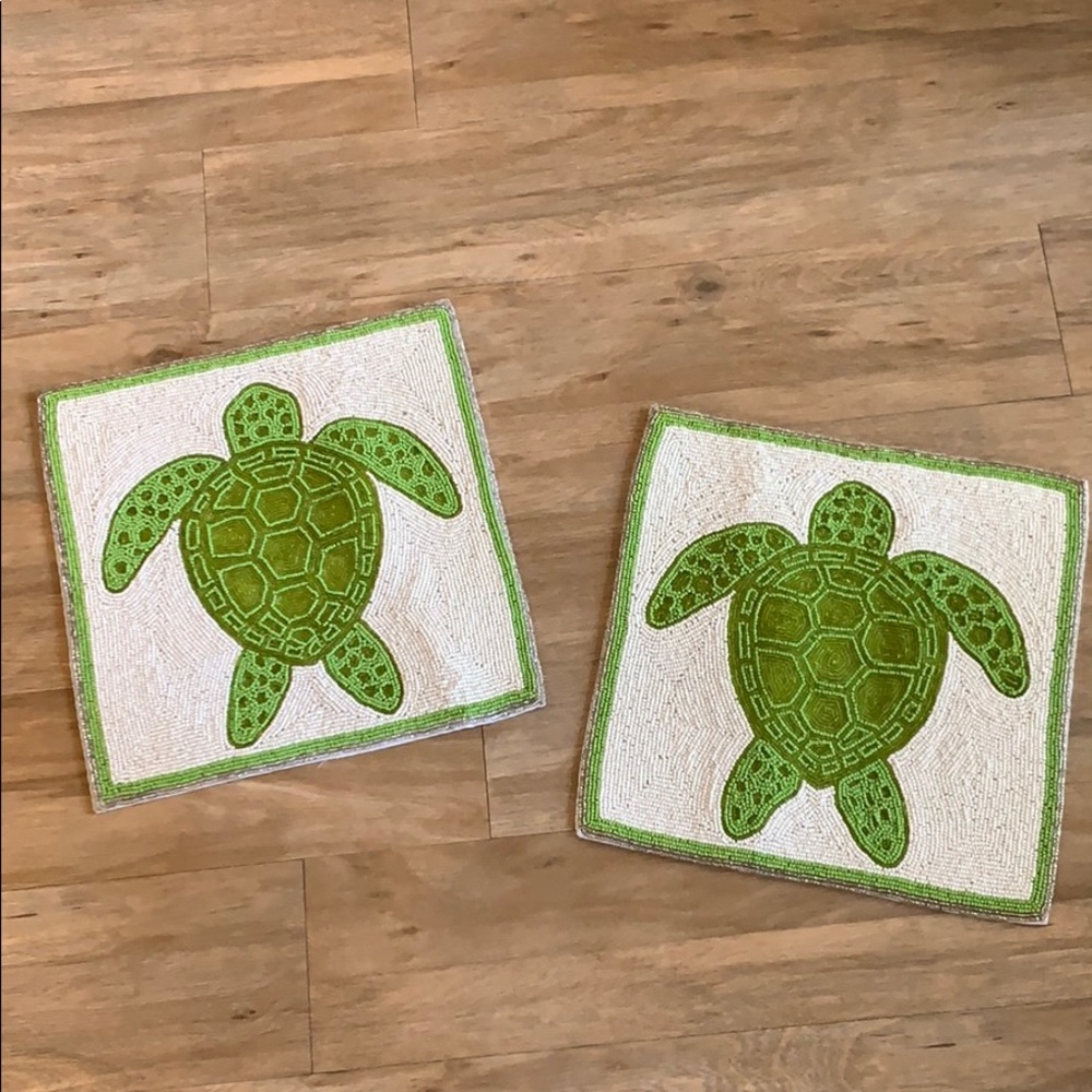 Beaded Turtle placemats